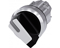 Siemens 3SU1052-2BC60-0AA0 Актуатор поворотного переключателя с подсветкой, 22мм, круглый, глянцевый металл, 2 положения Siemens 3SU1052-2BC60-0AA0 Актуатор поворотного переключателя с подсветкой, 22мм, круглый, глянцевый металл, 2 положения