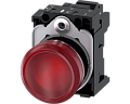 Siemens 3SU1152-6AA20-3AA0 Световой индикатор, 22mm, круглый, металлический, красный матовый рассеиватель, с держателем Siemens 3SU1152-6AA20-3AA0 Световой индикатор, 22mm, круглый, металлический, красный матовый рассеиватель, с держателем