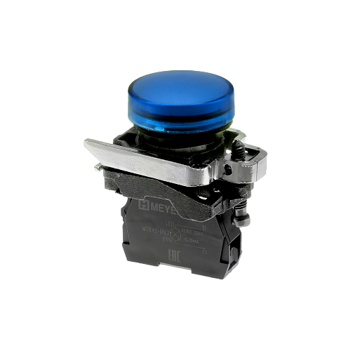 MTB4-BV763 Лампа сигнальная синяя, 220V AС/DC, IP65, металл MTB4-BV763 Лампа сигнальная синяя, 220V AС/DC, IP65, металл