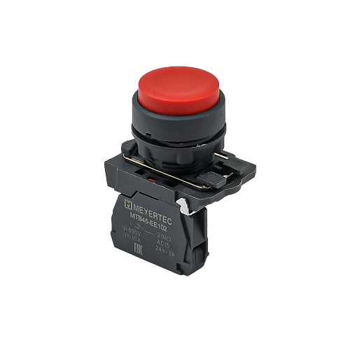MTB5-AL42 Кнопка выступающая красная, 1NС, IP65, пластик MTB5-AL42 Кнопка выступающая красная, 1NС, IP65, пластик