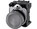 Siemens 3SU1102-6AA70-1AA0 Световой индикатор, 22mm, круглый, пластик, прозрачный матовый рассеиватель, с держателем Siemens 3SU1102-6AA70-1AA0 Световой индикатор, 22mm, круглый, пластик, прозрачный матовый рассеиватель, с держателем