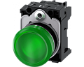 Siemens 3SU1153-6AA40-1AA0 Световой индикатор, 22mm, круглый, металлический, зеленый рассеиватель, с держателем Siemens 3SU1153-6AA40-1AA0 Световой индикатор, 22mm, круглый, металлический, зеленый рассеиватель, с держателем