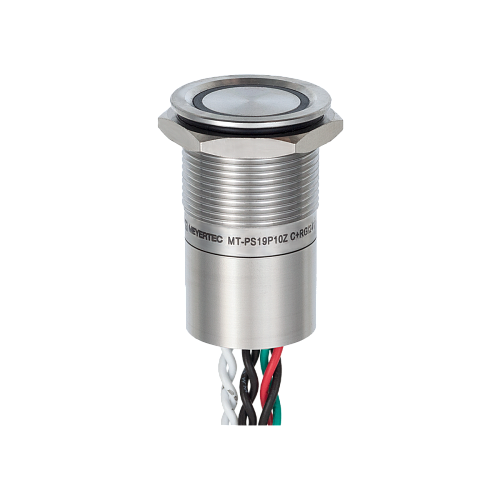 MT-PS19P10Z32RG Пьезокнопка, Ø19 мм, подсветка кольцом (красная/зеленая), 7-проводная (общий анод), NO, с фиксацией, 24В AC/DC, IP68 MT-PS19P10Z32RG Пьезокнопка, Ø19 мм, подсветка кольцом (красная/зеленая), 7-проводная (общий анод), NO, с фиксацией, 24В AC/DC, IP68