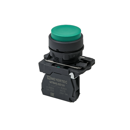 MTB5-AL31 Кнопка выступающая зеленая, 1NO, IP65, пластик MTB5-AL31 Кнопка выступающая зеленая, 1NO, IP65, пластик