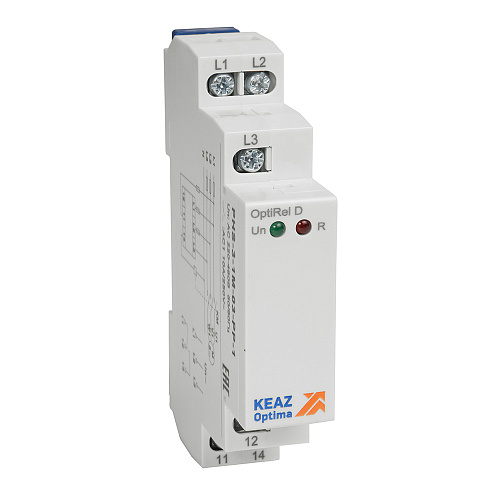 KEAZ Реле контроля фаз OptiRel D PHS-3-1M-03-PP-1 чередования обрыва фаз 3Ф 1СО KEAZ Реле контроля фаз OptiRel D PHS-3-1M-03-PP-1 чередования обрыва фаз 3Ф 1СО