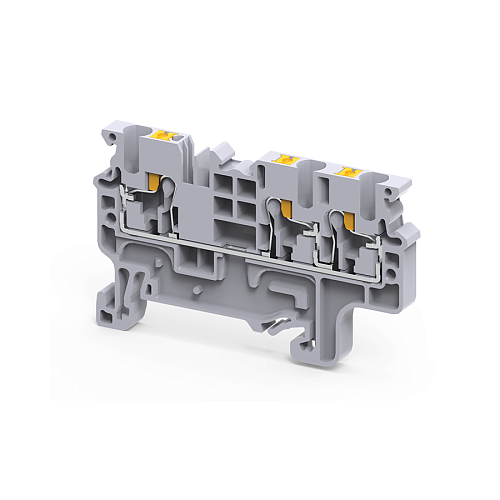 KEAZ Клемма с 3-мя контактами push-in OptiClip СP-2,5-TRIPLET-I-серый KEAZ Клемма с 3-мя контактами push-in OptiClip СP-2,5-TRIPLET-I-серый