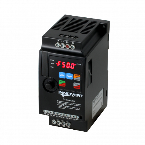 Преобразователь частоты INNOVERT ISD222M21E mini PLUS, 2,2 кВт (вх: 1ф x 220В / вых: 3ф х 220В) выходной ток 11 А Преобразователь частоты INNOVERT ISD222M21E mini PLUS, 2,2 кВт (вх: 1ф x 220В / вых: 3ф х 220В) выходной ток 11 А