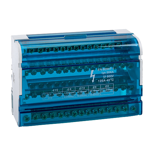 KEAZ Шина N нулевая на DIN-рейку в корпусе-4х15групп-КЭАЗ KEAZ Шина N нулевая на DIN-рейку в корпусе-4х15групп-КЭАЗ