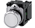 Siemens 3SU1150-0AB60-1BA0 Кнопка, 22mm, круглая, металлическая, белая, плоская, контакты мгновенного действия Siemens 3SU1150-0AB60-1BA0 Кнопка, 22mm, круглая, металлическая, белая, плоская, контакты мгновенного действия