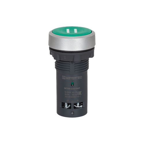 MTB8-EA31543 Кнопка плоская зеленая, маркировка "II", 2NO, IP65, пластик MTB8-EA31543 Кнопка плоская зеленая, маркировка "II", 2NO, IP65, пластик