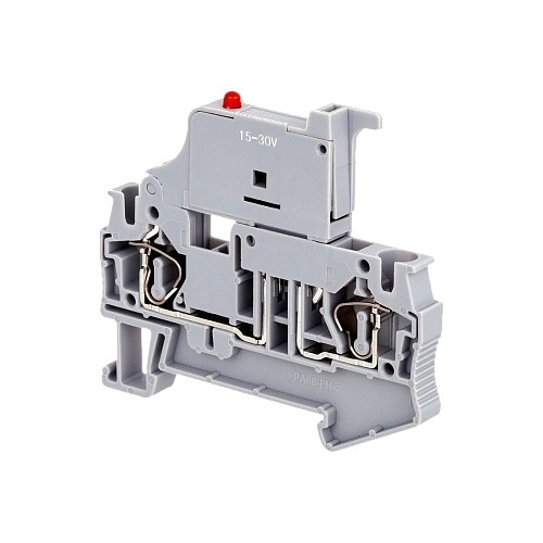 MTS-4F24 Клемма пружинная с держателем предохранителя, 4 мм², индикация 24В MTS-4F24 Клемма пружинная с держателем предохранителя, 4 мм², индикация 24В