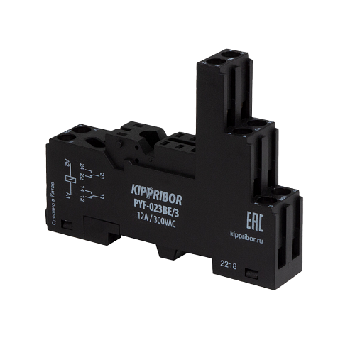 PYF-023BE/3 3-ярусная монтажная колодка с винтовыми клеммами для реле MPR 2-х конт, тип PYF PYF-023BE/3 3-ярусная монтажная колодка с винтовыми клеммами для реле MPR 2-х конт, тип PYF