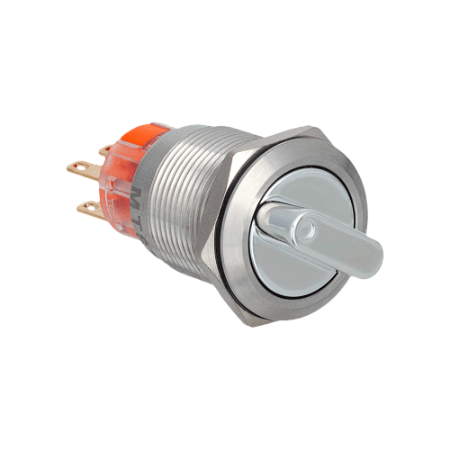 MT67-BD331 Переключатель в 3 положения с фиксацией, короткая ручка, 2NO+2NC, IP67, нержавеющая сталь MT67-BD331 Переключатель в 3 положения с фиксацией, короткая ручка, 2NO+2NC, IP67, нержавеющая сталь