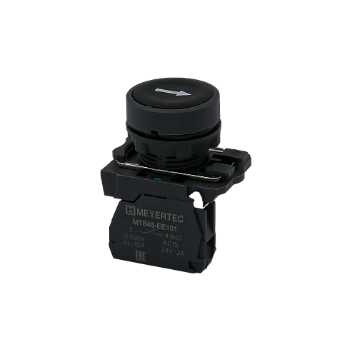 MTB5-AA21561 Кнопка плоская черная, маркировка "стрелка вверх", 1NO, IP65, пластик MTB5-AA21561 Кнопка плоская черная, маркировка "стрелка вверх", 1NO, IP65, пластик