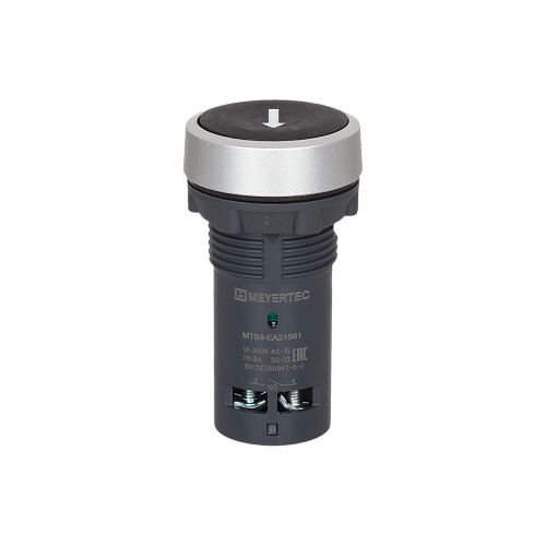 MTB8-EA21561 Кнопка плоская черная, маркировка "стрелка вверх", 1NO, IP65, пластик MTB8-EA21561 Кнопка плоская черная, маркировка "стрелка вверх", 1NO, IP65, пластик