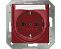 Siemens 5UB1536 Розетка Schuko красная, 10A DC/16A AC, 250В, с контактными зажимами и полем для надписи Siemens 5UB1536 Розетка Schuko красная, 10A DC/16A AC, 250В, с контактными зажимами и полем для надписи