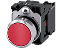 Siemens 3SU1150-0AB20-1CA0 Кнопка, 22mm, круглая, металлическая, красная, с держателем, 1nc Siemens 3SU1150-0AB20-1CA0 Кнопка, 22mm, круглая, металлическая, красная, с держателем, 1nc