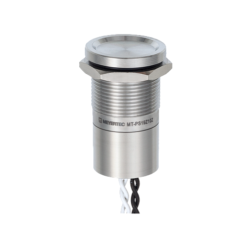 MT-PS19Z10Z Пьезокнопка без подсветки, Ø19 мм, толкатель с местом для пальца, NO, с фиксацией, IP69K MT-PS19Z10Z Пьезокнопка без подсветки, Ø19 мм, толкатель с местом для пальца, NO, с фиксацией, IP69K