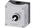 Siemens 3SU1801-0BE00-4AB1 Корпус для командных устройств 22 мм, пластмасса, серый цвет, рычаг черный, 2 положения, пружинные клеммы Siemens 3SU1801-0BE00-4AB1 Корпус для командных устройств 22 мм, пластмасса, серый цвет, рычаг черный, 2 положения, пружинные клеммы