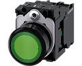 Siemens 3SU1106-0AB40-1BA0 Кнопка с подсветкой, 22mm, круглая, пластик, зелёная, плоская, 1NO Siemens 3SU1106-0AB40-1BA0 Кнопка с подсветкой, 22mm, круглая, пластик, зелёная, плоская, 1NO