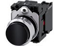 Siemens 3SU1150-0BB10-1CA0 Кнопка, 22mm, круглая, металлическая, чёрная, с держателем, 1nc, винтовые клеммы Siemens 3SU1150-0BB10-1CA0 Кнопка, 22mm, круглая, металлическая, чёрная, с держателем, 1nc, винтовые клеммы