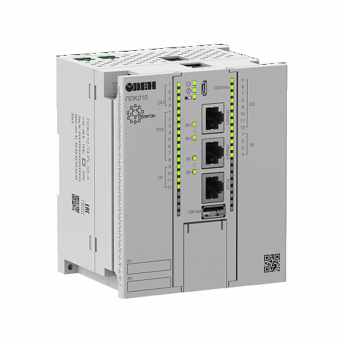 ОВЕН ПЛК210-PL программируемый контроллер с российской программной средой Полигон и резервированием ОВЕН ПЛК210-PL программируемый контроллер с российской программной средой Полигон и резервированием