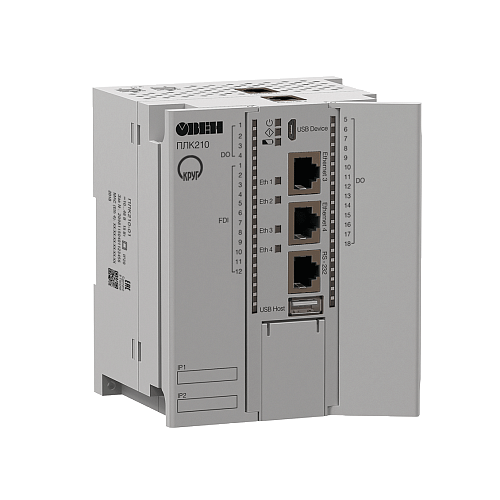 ОВЕН ПЛК210-KR программируемый контроллер с исполнительной средой СРВК и поддержкой аппаратного резервирования ОВЕН ПЛК210-KR программируемый контроллер с исполнительной средой СРВК и поддержкой аппаратного резервирования