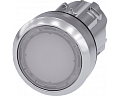 Siemens 3SU1051-0AB60-0AA0-Z Y19 Актуатор кнопки с подсветкой, 22мм, круглый, глянцевый металл, белая кнопка Siemens 3SU1051-0AB60-0AA0-Z Y19 Актуатор кнопки с подсветкой, 22мм, круглый, глянцевый металл, белая кнопка