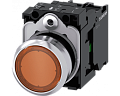 Siemens 3SU1152-0AB00-1BA0 Кнопка с подсветкой, 22mm, круглая, металлическая, amber, плоская, 1NO, винтовые клеммы Siemens 3SU1152-0AB00-1BA0 Кнопка с подсветкой, 22mm, круглая, металлическая, amber, плоская, 1NO, винтовые клеммы