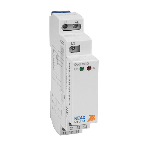KEAZ Реле контроля фаз OptiRel D PHS-3-1M-03-PP-2 чередования обрыва фаз 3Ф 2СО KEAZ Реле контроля фаз OptiRel D PHS-3-1M-03-PP-2 чередования обрыва фаз 3Ф 2СО