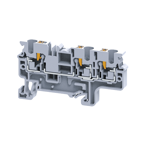 KEAZ Клемма с 3-мя контактами push-in OptiClip СP-4-TRIPLET-I-серый KEAZ Клемма с 3-мя контактами push-in OptiClip СP-4-TRIPLET-I-серый