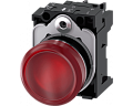 Siemens 3SU1156-6AA20-1AA0 Световой индикатор, 22mm, круглый, металлический, красный матовый рассеиватель, с держателем Siemens 3SU1156-6AA20-1AA0 Световой индикатор, 22mm, круглый, металлический, красный матовый рассеиватель, с держателем