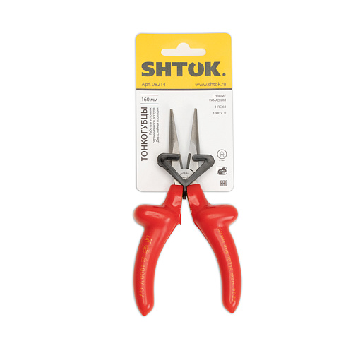 KEAZ Тонкогубцы диэлектрические 1000В 160 мм, SHTOK. 08214 KEAZ Тонкогубцы диэлектрические 1000В 160 мм, SHTOK. 08214