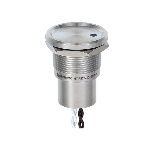 MT-PS22Z10ZNR Пьезокнопка, Ø22 мм, подсветка точкой (-/красная), NO, возврат, 24В AC/DC, IP68 MT-PS22Z10ZNR Пьезокнопка, Ø22 мм, подсветка точкой (-/красная), NO, возврат, 24В AC/DC, IP68