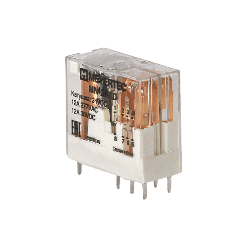 MN-203.D Реле промежуточное 2-конт., 24VDC, ток 12 А MN-203.D Реле промежуточное 2-конт., 24VDC, ток 12 А