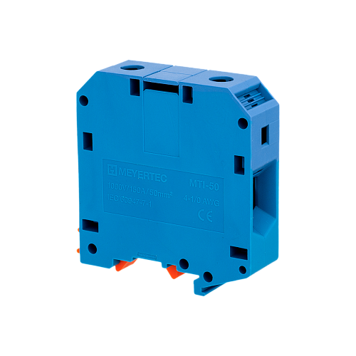 MTI-50BL Клемма винтовая силовая 50 мм², синяя MTI-50BL Клемма винтовая силовая 50 мм², синяя