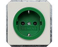 Siemens 5UB1481 Розетка Schuko титаново-белый, зеленое гнездо, 10A DC/16A AC, 250V, безрезьбовые зажимы Siemens 5UB1481 Розетка Schuko титаново-белый, зеленое гнездо, 10A DC/16A AC, 250V, безрезьбовые зажимы