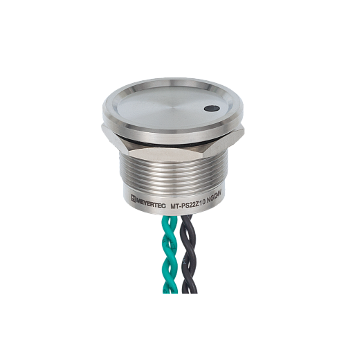 MT-PS22Z10NG Пьезокнопка, Ø22 мм, подсветка точкой (-/зеленая), NO, возврат, 24В AC/DC, IP68 MT-PS22Z10NG Пьезокнопка, Ø22 мм, подсветка точкой (-/зеленая), NO, возврат, 24В AC/DC, IP68