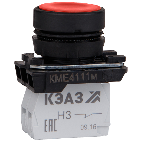 KEAZ Кнопка КМЕ4501м-красный-0но+1нз-цилиндр-IP54-КЭАЗ KEAZ Кнопка КМЕ4501м-красный-0но+1нз-цилиндр-IP54-КЭАЗ