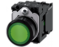 Siemens 3SU1102-0AB40-1BA0 Кнопка с подсветкой, 22mm, круглая, пластик, зелёная, плоская, 1NO, винтовые клеммы Siemens 3SU1102-0AB40-1BA0 Кнопка с подсветкой, 22mm, круглая, пластик, зелёная, плоская, 1NO, винтовые клеммы