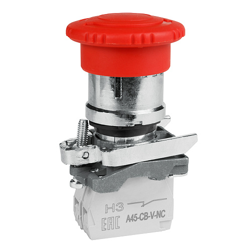 KEAZ Кнопка ав ост возв пов OptiSignal D22 C4-ESTR-01 металл 1НЗ XB4BS8442 KEAZ Кнопка ав ост возв пов OptiSignal D22 C4-ESTR-01 металл 1НЗ XB4BS8442