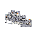 MTP-TR2.5/PE/L/N Клемма push-in трехуровневая с заземлением и нейтралью, 2.5 мм² MTP-TR2.5/PE/L/N Клемма push-in трехуровневая с заземлением и нейтралью, 2.5 мм²