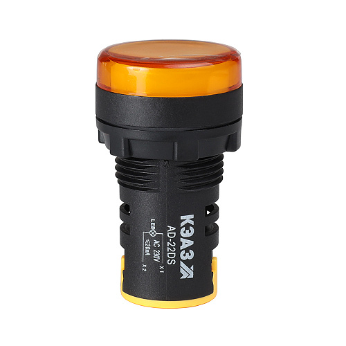 KEAZ Лампа AD22DS(LED) матрица D22мм желтый 230В-КЭАЗ KEAZ Лампа AD22DS(LED) матрица D22мм желтый 230В-КЭАЗ