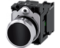 Siemens 3SU1150-0AB10-1BA0 Кнопка, 22mm, круглая, металлическая, чёрная, плоская, контакты мгновенного действия Siemens 3SU1150-0AB10-1BA0 Кнопка, 22mm, круглая, металлическая, чёрная, плоская, контакты мгновенного действия