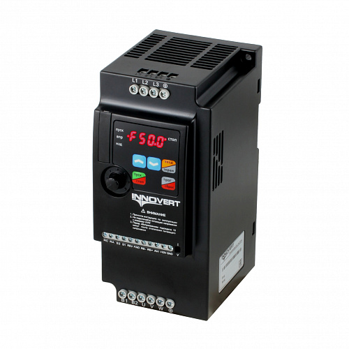 Преобразователь частоты INNOVERT ISD552M43E mini PLUS (5,5 кВтx380 В), выходной ток 12.5 А Преобразователь частоты INNOVERT ISD552M43E mini PLUS (5,5 кВтx380 В), выходной ток 12.5 А