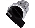 Siemens 3SU1052-2CC10-0AA0 Рычажный переключатель с подсветкой, 22 мм, кругл., глянцевый металл, черный, длинная рукоятка, 2 положения Siemens 3SU1052-2CC10-0AA0 Рычажный переключатель с подсветкой, 22 мм, кругл., глянцевый металл, черный, длинная рукоятка, 2 положения
