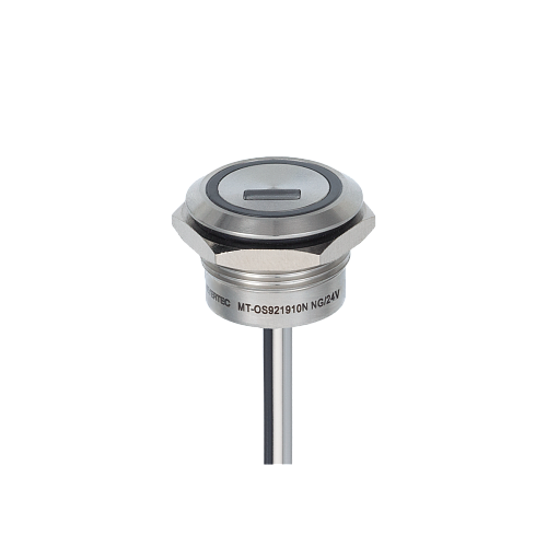 MT-OS921910NNG Переключатель оптический с подсветкой (-/зеленая), Ø19 мм, NO, возврат, NPN, 24В DC, IP68 MT-OS921910NNG Переключатель оптический с подсветкой (-/зеленая), Ø19 мм, NO, возврат, NPN, 24В DC, IP68