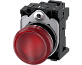 Siemens 3SU1156-6AA20-3AA0 Световой индикатор, 22mm, круглый, металлический, красный матовый рассеиватель, с держателем Siemens 3SU1156-6AA20-3AA0 Световой индикатор, 22mm, круглый, металлический, красный матовый рассеиватель, с держателем