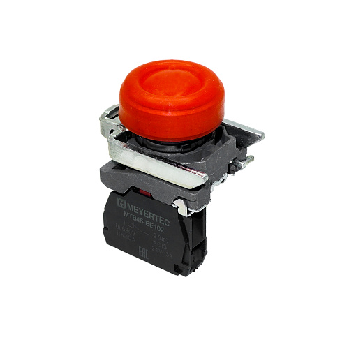 MTB4-BP42 Кнопка красная в кожухе, 1NС, IP66, металл MTB4-BP42 Кнопка красная в кожухе, 1NС, IP66, металл
