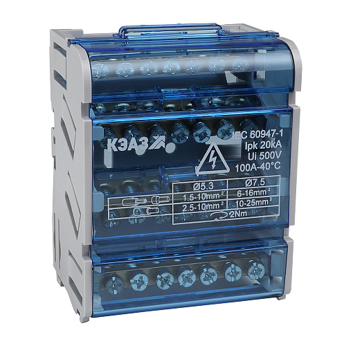 KEAZ Шина N нулевая на DIN-рейку в корпусе-4х7групп-КЭАЗ KEAZ Шина N нулевая на DIN-рейку в корпусе-4х7групп-КЭАЗ